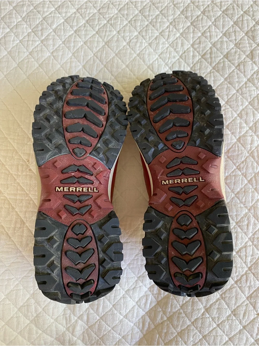 Merrell Polar Moc Waterproof Slip-On Hiking Shoes Leather Red Bean Insulated 7